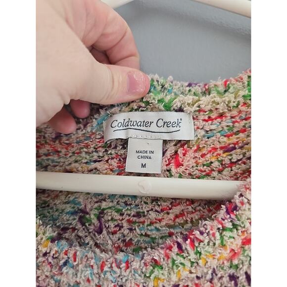 Coldwater Creek Multicolor Colorful Preppy Pullover Sweater Womans Size Medium - Picture 4 of 5